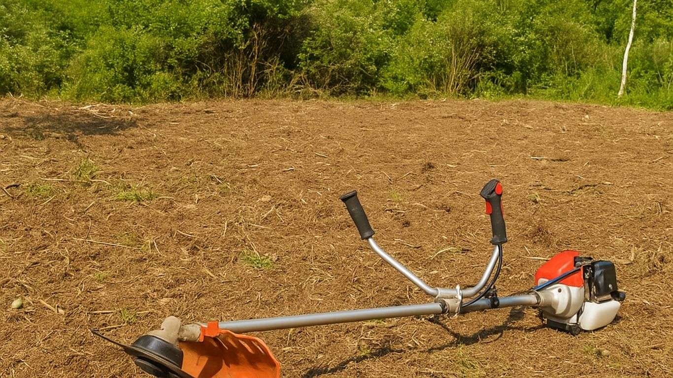 Limpieza de solar urbano antes de la intervención en Arganda del Rey